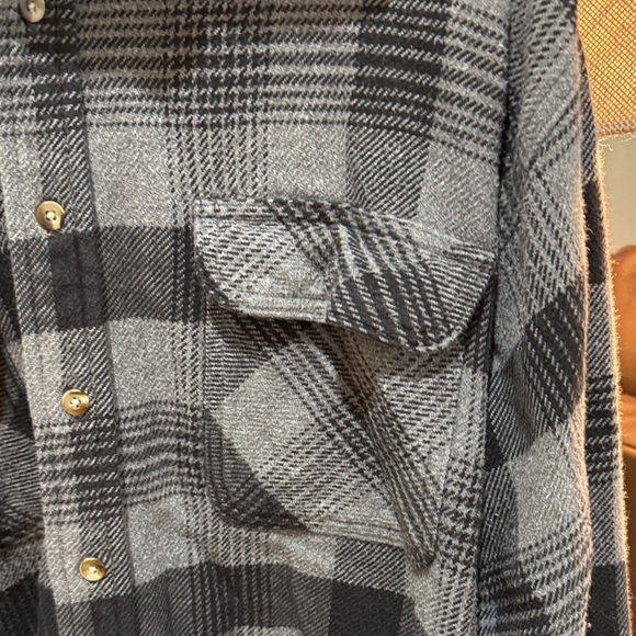 David Taylor Charcoal and Slate Plaid Shirt 2XL A0018 - Picture 3 of 9
